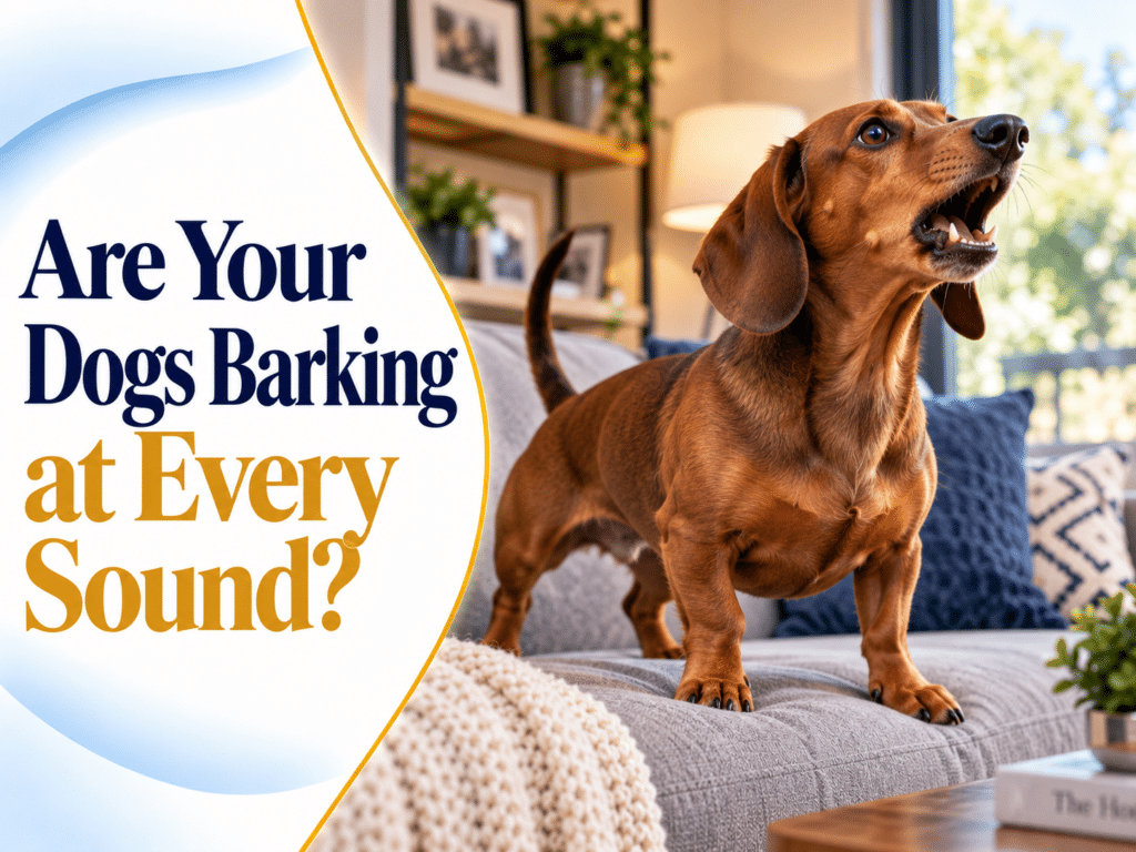 Dachshund barking at every sound in the home, barking behaviour training with an Irish dog behaviourist